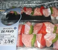 Mängden socker i Brocheta de pavo