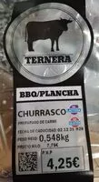 Mängden socker i Churrasco Ternera