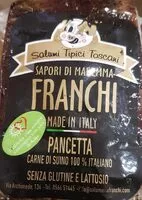 Mängden socker i Franchi Pancetta