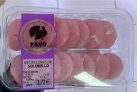 Mängden socker i Medallones de solomillo de pavo