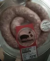 Mängden socker i Butifarra de cerdo fresca de pagés con pimienta