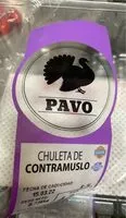 Mängden socker i Chuleta de contramuslo de pavo