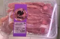 Mängden socker i Chuleta de contramuslo de pavo