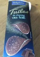 Mängden socker i Tuiles de chocolat noir