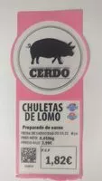 Mängden socker i Chuletas de lomo de cerdo