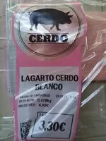 Mängden socker i Lagarto cerdo blanco