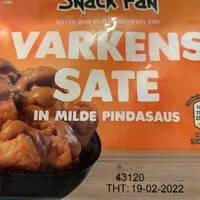 Mängden socker i Varkenssaté in milde pindasaus