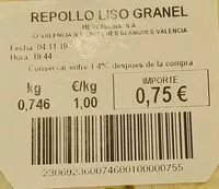 Mängden socker i Repollo liso granel