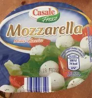 Mängden socker i Mozzarella Kuipje 125 Gram (cassale)