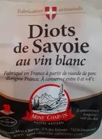 Mängden socker i Diots de Savoie au vin blanc
