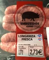 Mängden socker i Longaniza fresca