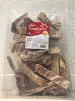 Mängden socker i Urøkt pinnekjøtt av lam, saltet og tørket