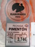 Mängden socker i Pechuga Pavo Pimentón