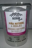 Mängden socker i Piña natural a rodajas