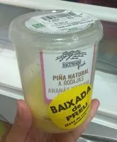 Mängden socker i Piña natural a rodajas