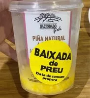 Mängden socker i Piña pelada natural
