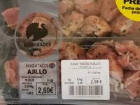 Mängden socker i Pavo tacos ajillo