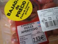 Mängden socker i Chorizo dulce aperitivo