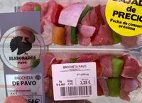 Mängden socker i Brocheta de pavo