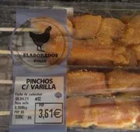 Mängden socker i Pinchos c/varilla