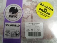 Mängden socker i Solomillo de pavo