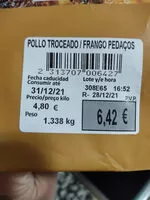 Mängden socker i Pollo Asado troceado