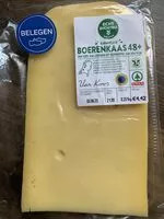 Mängden socker i Boerenkaas 48+ belegen