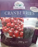 Mängden socker i Cranberries