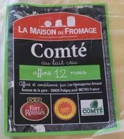 Mängden socker i Comté au lait cru
