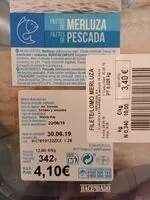 Mängden socker i Filetes de merluza