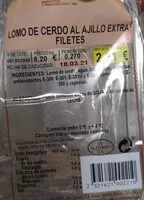 Mängden socker i Lomo de cerdo al ajillo extra filetes