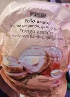 Mängden socker i Pollo asado relleno jamón, queso y huevo