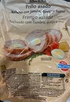 Mängden socker i Pollo asado relleno con jamón, queso y huevo