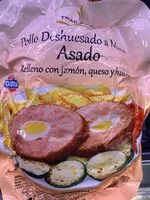 Mängden socker i Pollo asado rellenocon jamón, queso y huevo