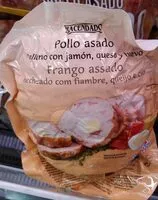 Mängden socker i Pollo asado relleno con jamon, queso y huevo