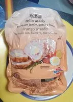 Mängden socker i Pollo asado relleno con jamón queso y huevo