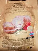Mängden socker i Pollo asado relleno con jamón, queso y huevo