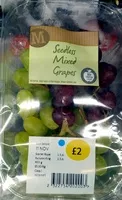 Mängden socker i Seedless Mixed Grapes