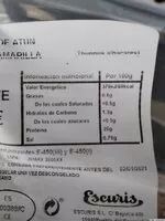 Mängden socker i Lomos de atun de aleta amarilla