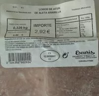 Mängden socker i Atún aleta amarilla