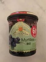 Mängden socker i Confiture myrtilles