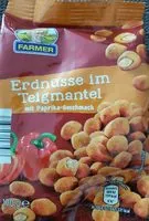 Mängden socker i Farmer Erdnüsse Im Teigmantel, Paprika
