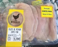 Mängden socker i Filete de pechuga de pollo corte fino