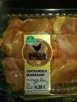 Mängden socker i Contramuslo deshuesado