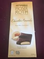 Mängden socker i Chocolat Amandes, Edel Marzipan Vollmil. ..