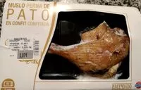 Mängden socker i Muslo de pato en confit
