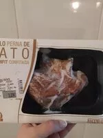 Mängden socker i Muslo de pato en confit