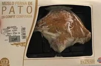 Mängden socker i Muslo de pato en confit