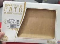 Mängden socker i Muslo de pato en confit