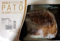 Mängden socker i Muslo de pato en confit